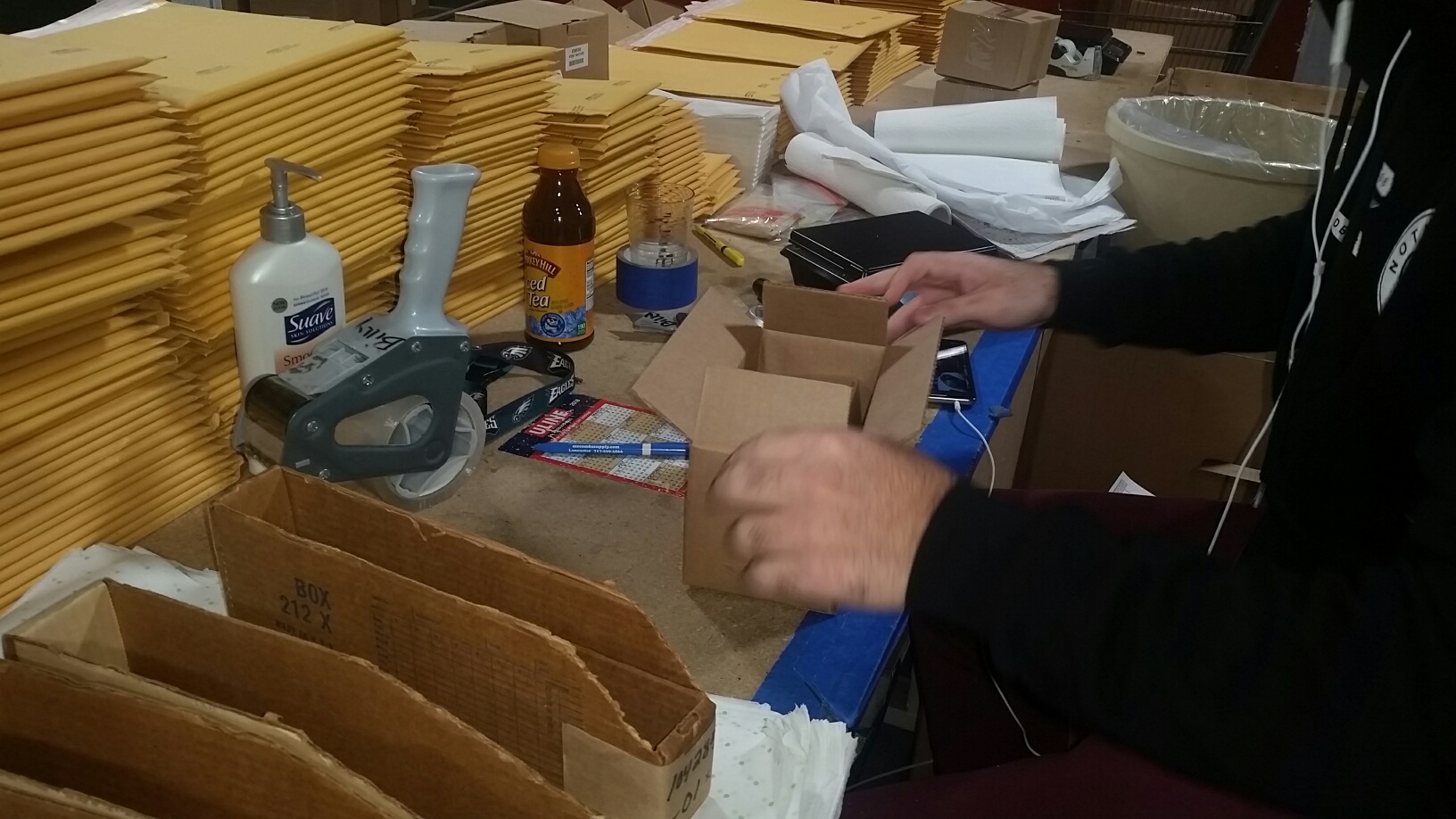 Packaging parts for shipping
