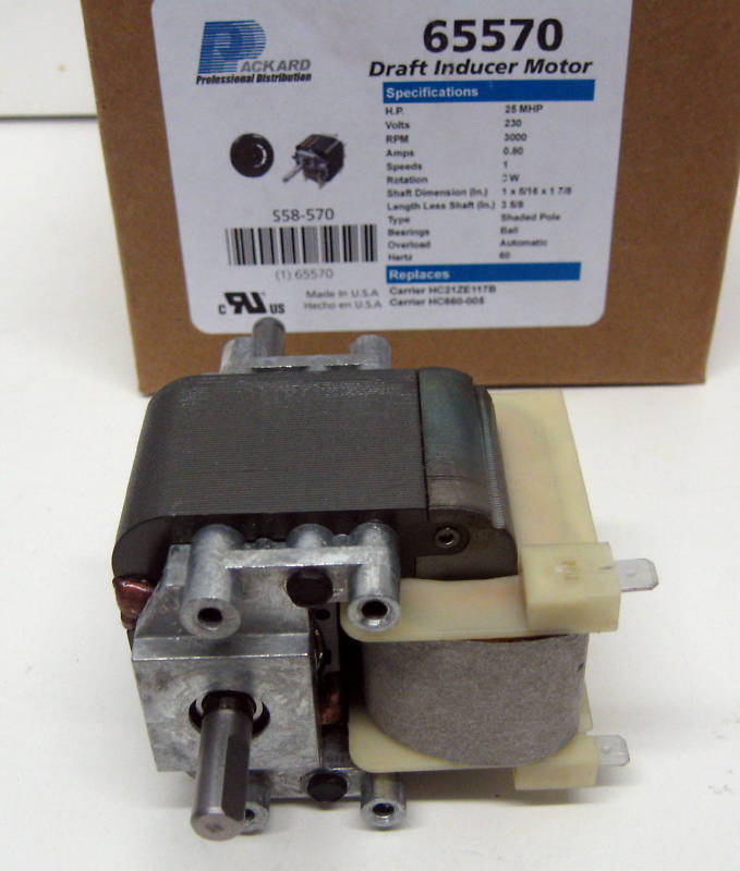Draft Inducer Motor part No. 65570